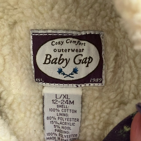 Baby Gap Floral flowers Footies One Piece with Hood - Picture 2 of 7